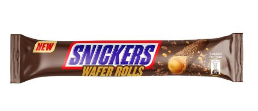 (S2-01) EGYPT - Snickers Wafer Roll 24g x 12 Units