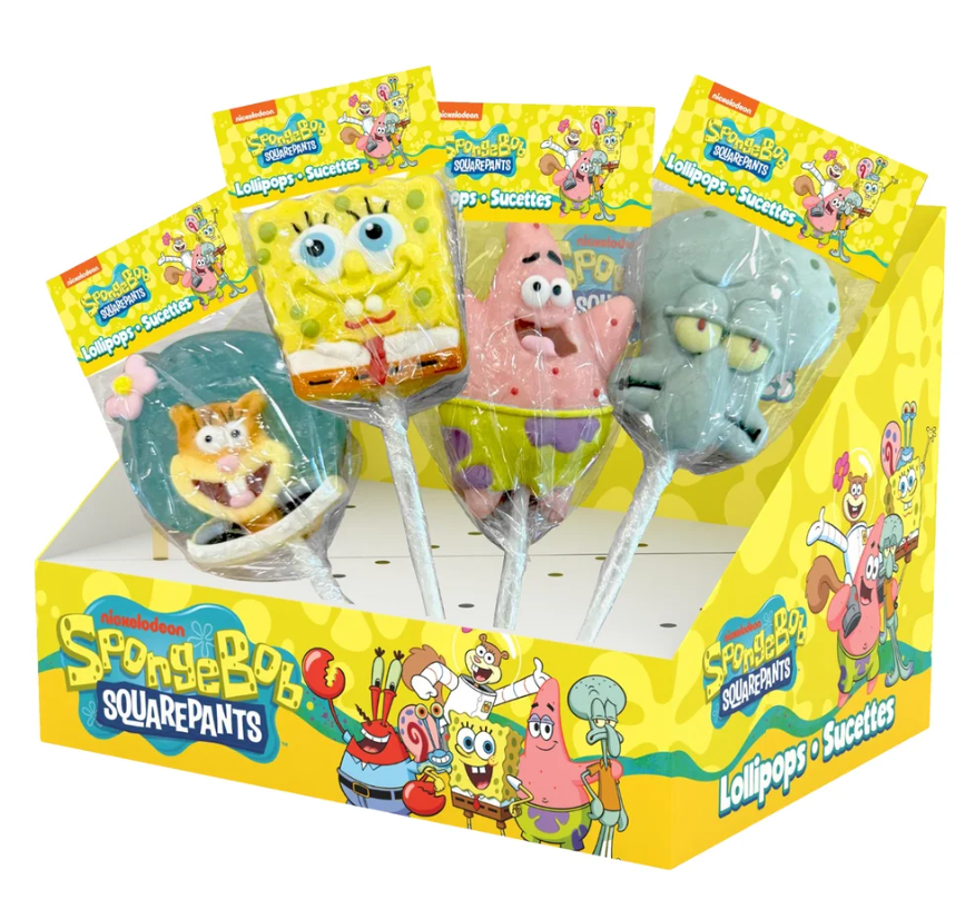 (S1-06) SpongeBob Squarepants Lollipop 35g x 20 Units