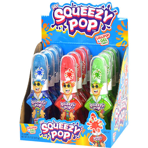 (S1-07) CHINA - Koko Mr Squeezy Pop Squeeze-N-Lik 1.9oz x 12 units
