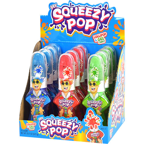 (S1-07) CHINA - Koko Mr Squeezy Pop Squeeze-N-Lik 1.9oz x 12 units