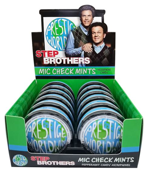 (S1-09) CHINA - Boston American - Stepbrothers Prestige Worldwide Mic Check Mints Tin X 12 Units