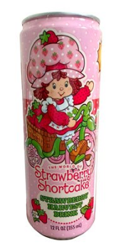 (S5-09) BEVERAGE - BOSTON AMERICA - Fizzy Pop Drinks - Strawberry Shortcake harves 355ml x 12 units (Buyer is responsible if drinks may leak during shipping)