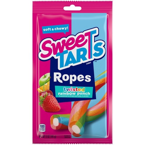 (S1-08) US - Peg Bag - Sweetart Ropes Twisted Rainbow Punch - 5oz x 12 units