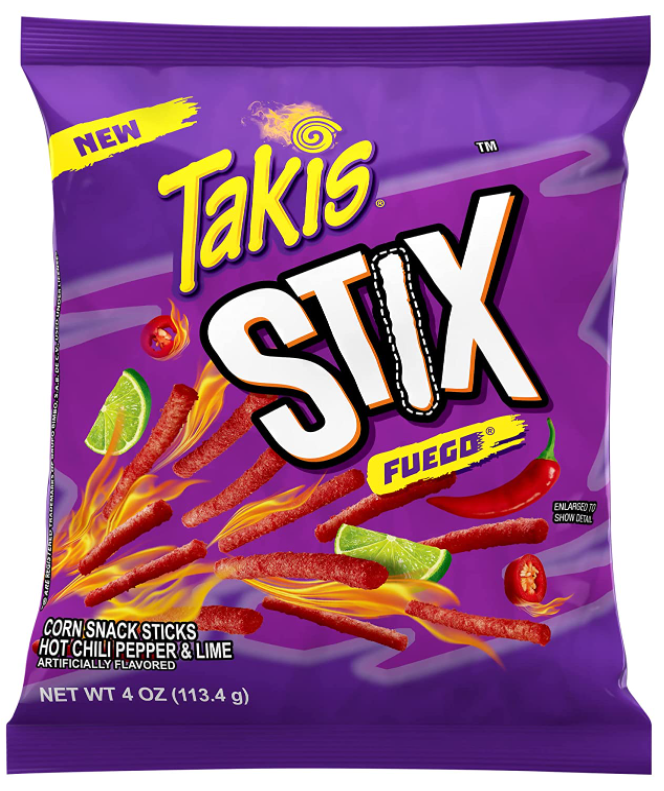Chips - SINGLE - Takis - STIX - Fuego 4oz (113.4g) x 1 units