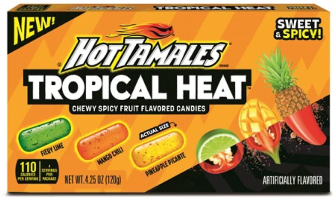 (S1-04) Theater Box - HOT TAMALES - TROPICAL HEAT 4.25oz (120g) x 12 Units