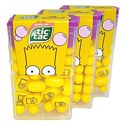 Tic Tac BIG PACK Simpson - Bubble Gum Flavour x 12 units