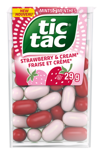 (S1-01) CANADA- Tic Tac Big Pack - Strawberry & Cream 29G x 12 UNITS