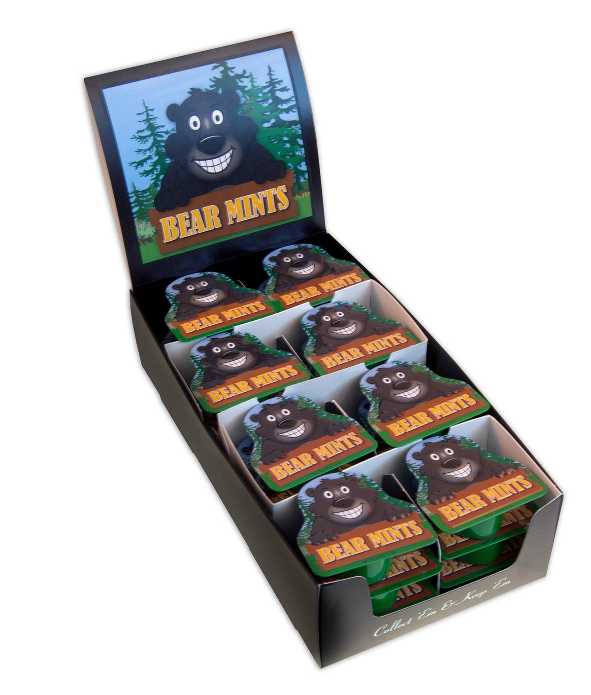 Tin Mint - Black Bear Shape x 24 units