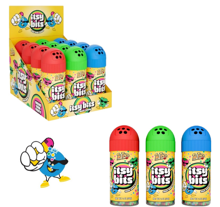 (S1-03) Too Tarts - Itsy Bits Candy Shaker 2oz (56.69g) x 12 units