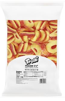 (S3-01) US - Bulk - Trolli Peachie-O'S Sour Gummy Rings - 5lb (2.27kg) x 1 Bag