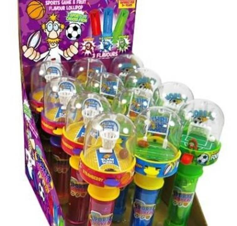 UK CRAZY CANDY FACTORY SPORTS FLICKERZ x 12 units