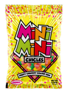 (S1-06) MOROCCO - Verburg - Mini Mini CHICLES - Fruit Gum x 20 units