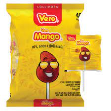 (S4-03) MEXICO - Bulk - Vero - Mango with Chili Pop 0.49oz (14g) x 40pcs