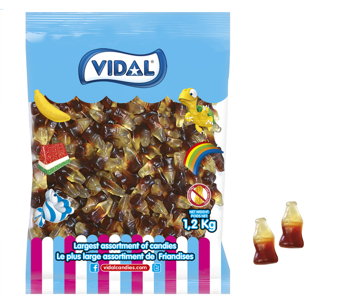 Lobby - Bulk - Vidal Cola Bottle x 1.2 kg (Approx 340 pcs)