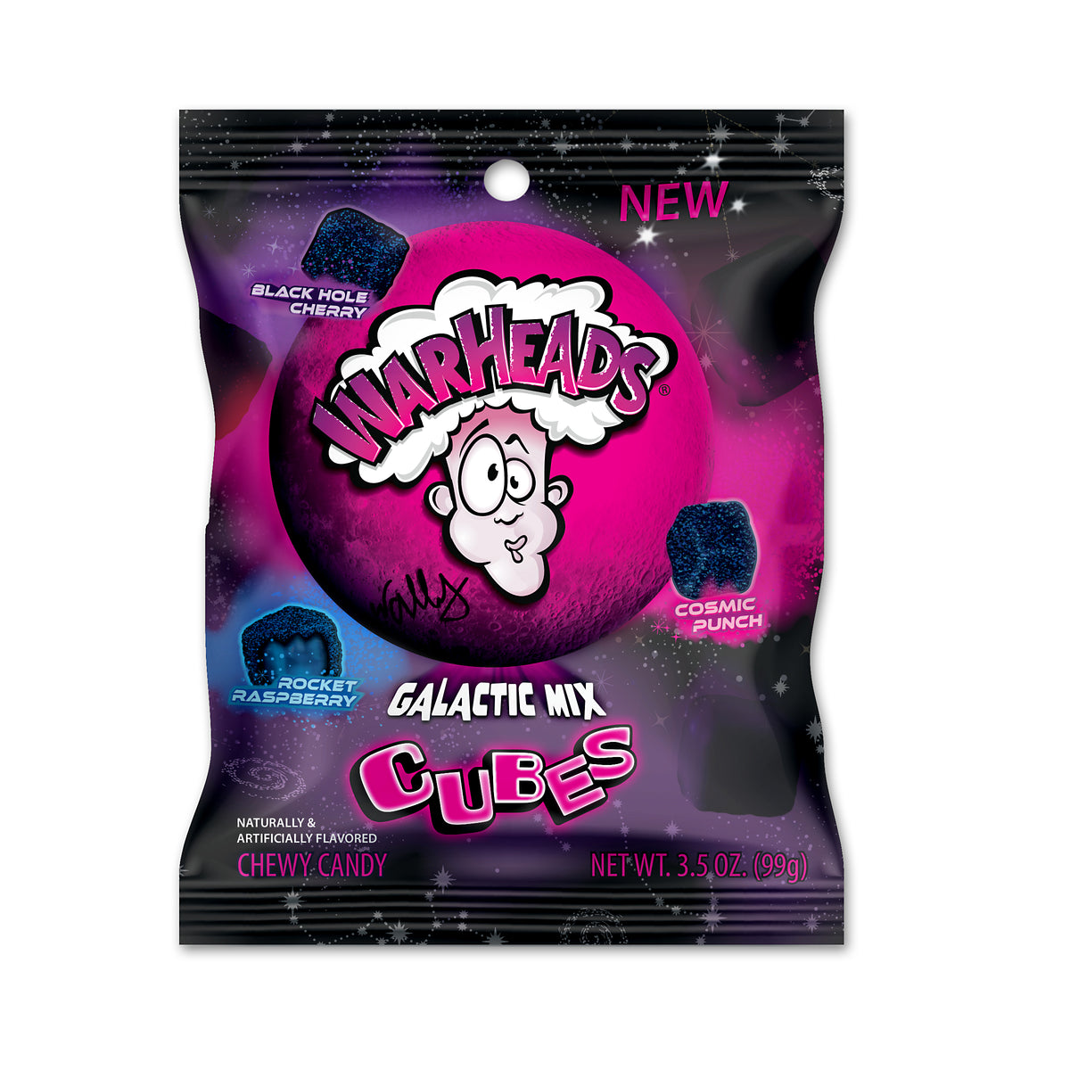 (S1-08) US - Peg Bag - Warheads Galactic Cubes 3.5 oz x 12 units