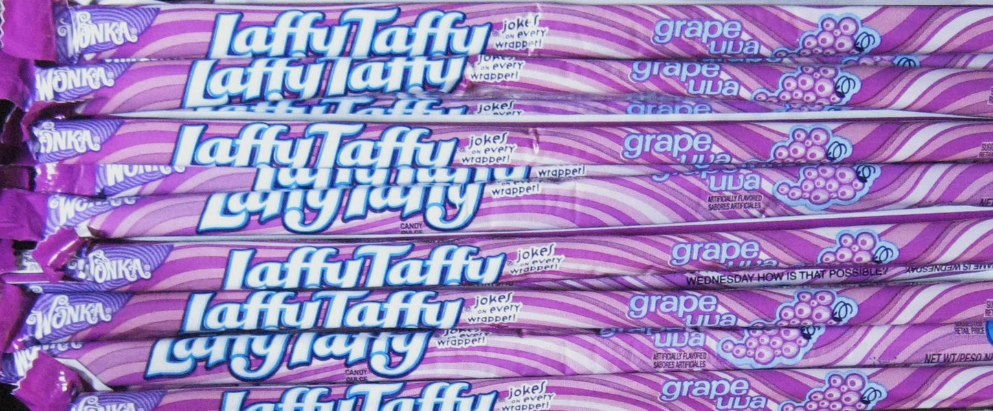 (S1-02) Box - MEXICO - Wonka Laffy Taffy Rope - Grape x 24 units - SugarMarket.ca