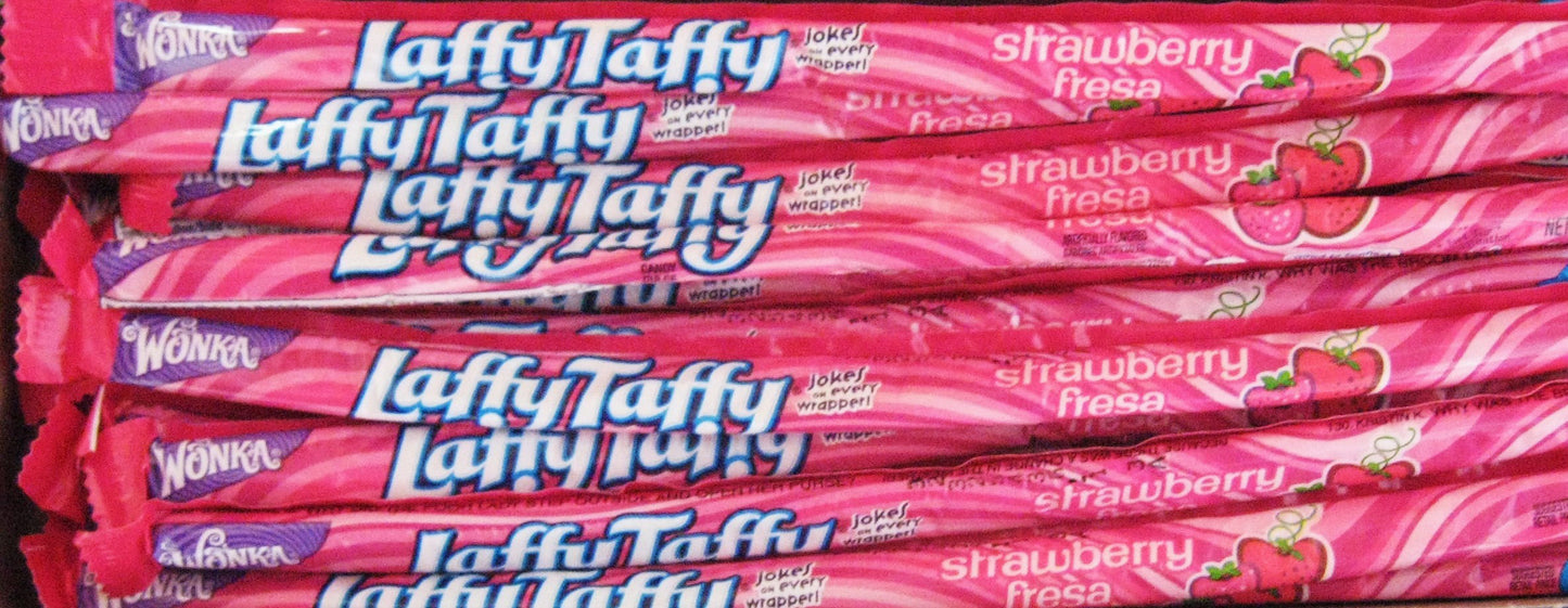 (S1-02) Box - MEXICO - Wonka Laffy Taffy Rope - Strawberry x 24 units - SugarMarket.ca