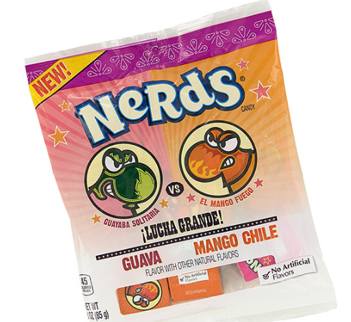Wonka Nerds - Mango Chil peg bag x 24 units