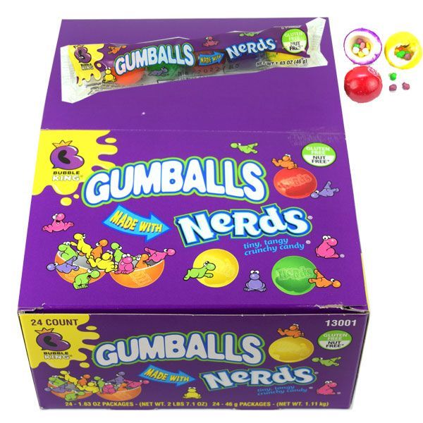 Wonka Nerds Gumballs x 24 units