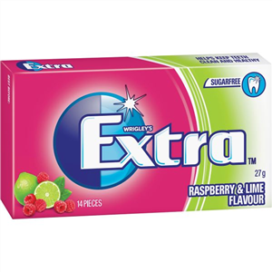 Gum - Wrigley Extra Raspberry Lime x 12 units