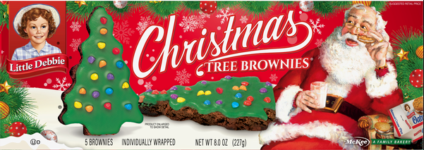XMAS - Little Debbie - Tree BROWNIES 8oz (227g) x 1 unit