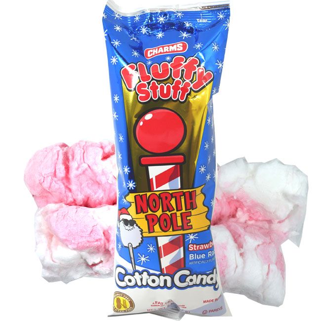 XMAS Cotton Candy Fluff Stuff North Pole 2oz X 18ct