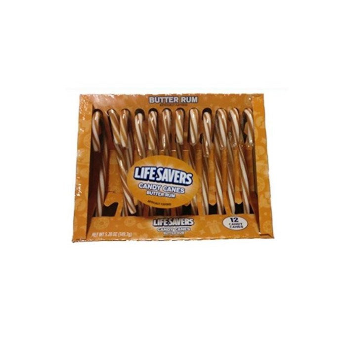 XMAS LifeSavers Butterrum Candy Canes 5.28oz x 12 box