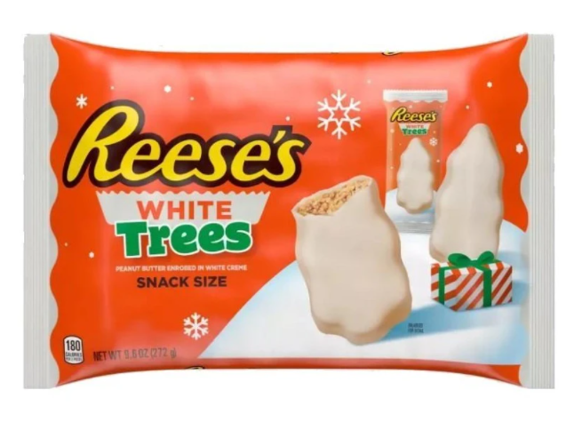 SINGLE - XMAS - Reese Trees White 9.6oz (272g) x 1 Bag