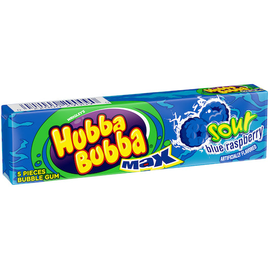 (S1-06) US - Hubba Bubba - Sour Blue Raspberry x 18 units