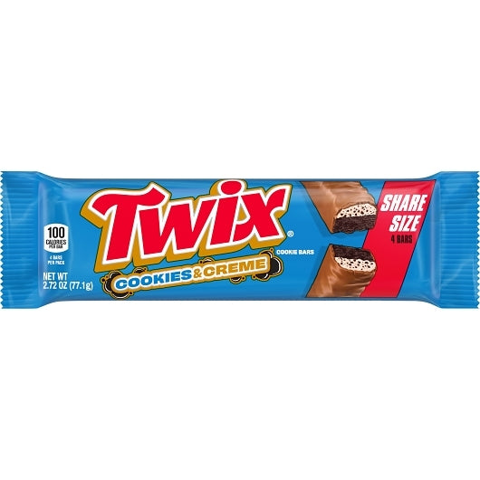 Bundle - 2 Units x Twix - Cookies & Creme Share Size 2.72oz (77.1g)