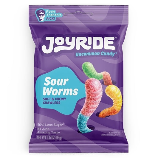 (S7-01) Mexico - Joyride - Low Sugar - Sour Gummy Worms 3.5oz (99g) x 10 pouches