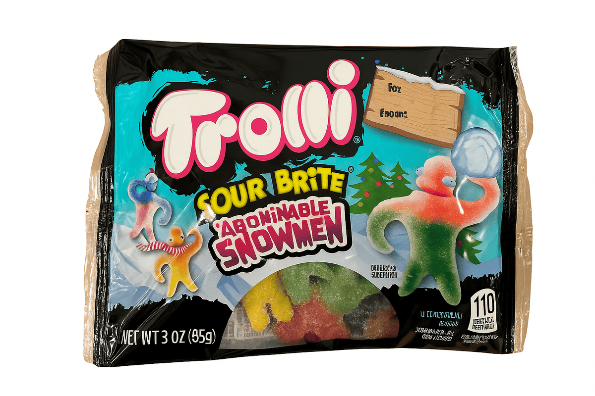 (S8-08) XMAS - Trolli Holiday Abominable Snowmen 3oz(85g) x 12 Units