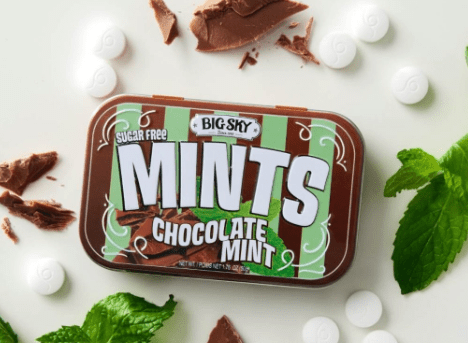 1 unit x Single - Big Sky - Sugar Free Mints - Chocolate Mint Flavour 50g - SugarMarket.ca