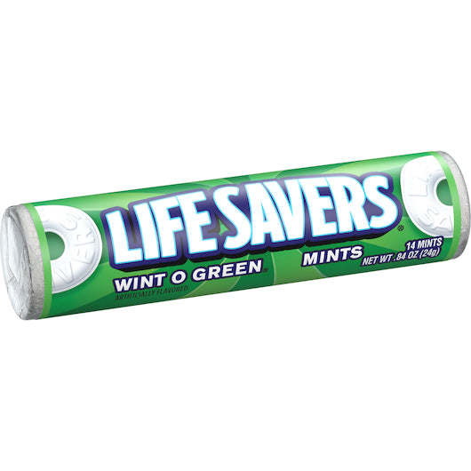(S1-04) US -  Lifesavers Hard Roll Wintogreen .84 oz 20 units