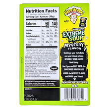 Back of pack — ingredients and nutrition facts