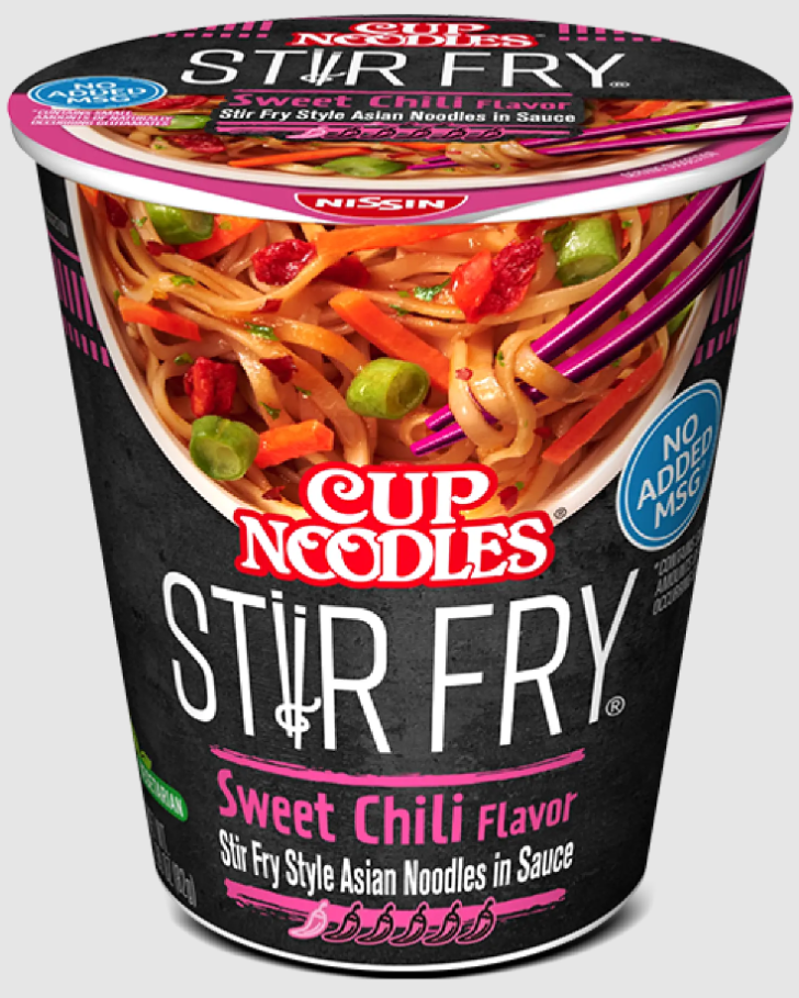 2 Units x Bundle - Nissin Cup Noodles - Stir Fry Noodles - Sweet Chili 2.89 oz (82g) - SugarMarket.ca