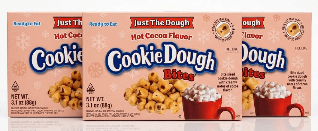 3 Units - Bundle - Theater Box - Cookie Dough Bites - Just The Dough - Hot Cocoa 3.1oz (88g) - SugarMarket.ca