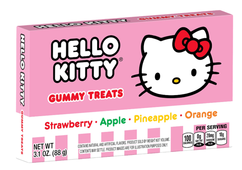 3 Units - Bundle - Theater Box - Hello Kitty - Gummi Treats - Fruit 3.1oz(88g) - SugarMarket.ca