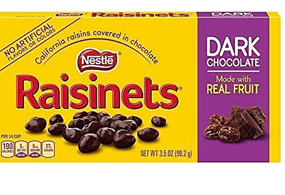 3 units - Bundle - Theater Box - Nestle Raisinets DARK Chocolate 3.1oz - SugarMarket.ca