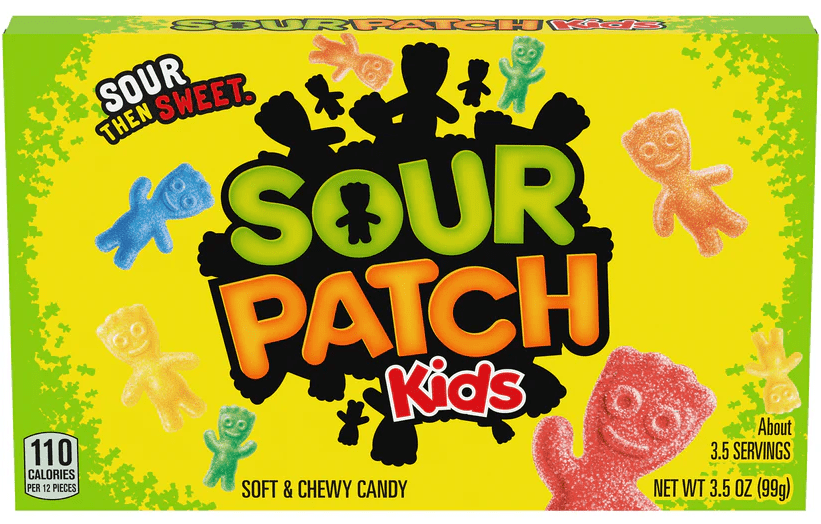 3 units - Bundle - Theater Box Sour Patch Kids 99g (3.50oz) - SugarMarket.ca