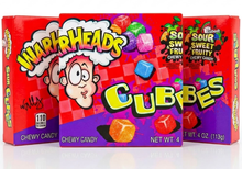3 Units - Bundle - Theater Box Warheads Chewy Cubes 4 oz - SugarMarket.ca