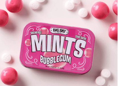 3 units x Bundle - Big Sky - Sugar Free Mints - Bubblegum Flavour 50g - SugarMarket.ca