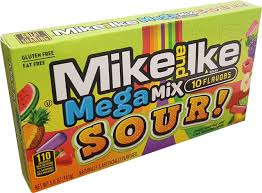 3 units x Bundle - Theater Box Mike & Ike Mega Mix - Sour 4.25 oz - SugarMarket.ca