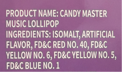 (S9-09) 4D MUSICAL LOLLIPOPS Assortment Pack 0.6oz (18g) x 8 Units ( Assortment Might Be Different In Every Box)