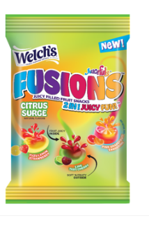 (S6-02) WELCHS Fusions Citrus Surge (LmnStrw/LimeChry/PinkGrpfrtTang) - 4oz (113g) x 12 Units