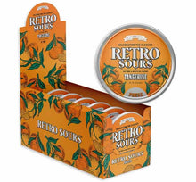 (S1-06) Box - CHINA - Iconic Retro Sours Tangerine Tin - 2.12oz (60g) x 8 Units