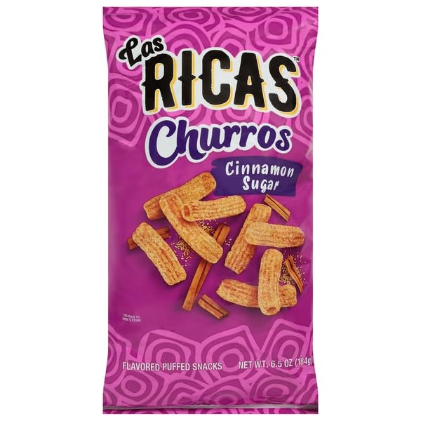 (S6-09) US - Las Ricas - Churros - Cinnamon Sugar 2.25oz (63.8g) x 6 Units