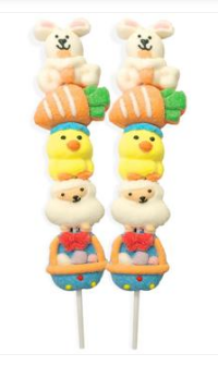 Easter - Alberts 5 Piece Mallow Kabob Pop - 57g x 24 Units