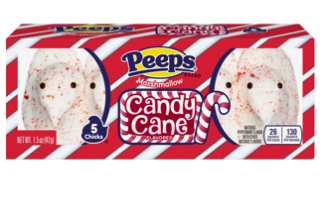 (S8-01) Xmas -CASE- 5PK Peeps Chicks Candy Cane - 1.5oz(43g) x24 Units