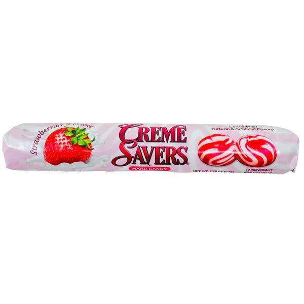 6 units x Bundle - Creme Savers - Strawberry & Creme - ROLLs 13pcs - SugarMarket.ca